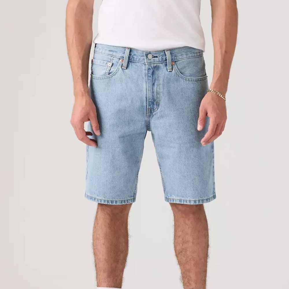 Levi’s 505 regular fit MEN'S SHORTS in Light Score - Light Wash - Non Stretch